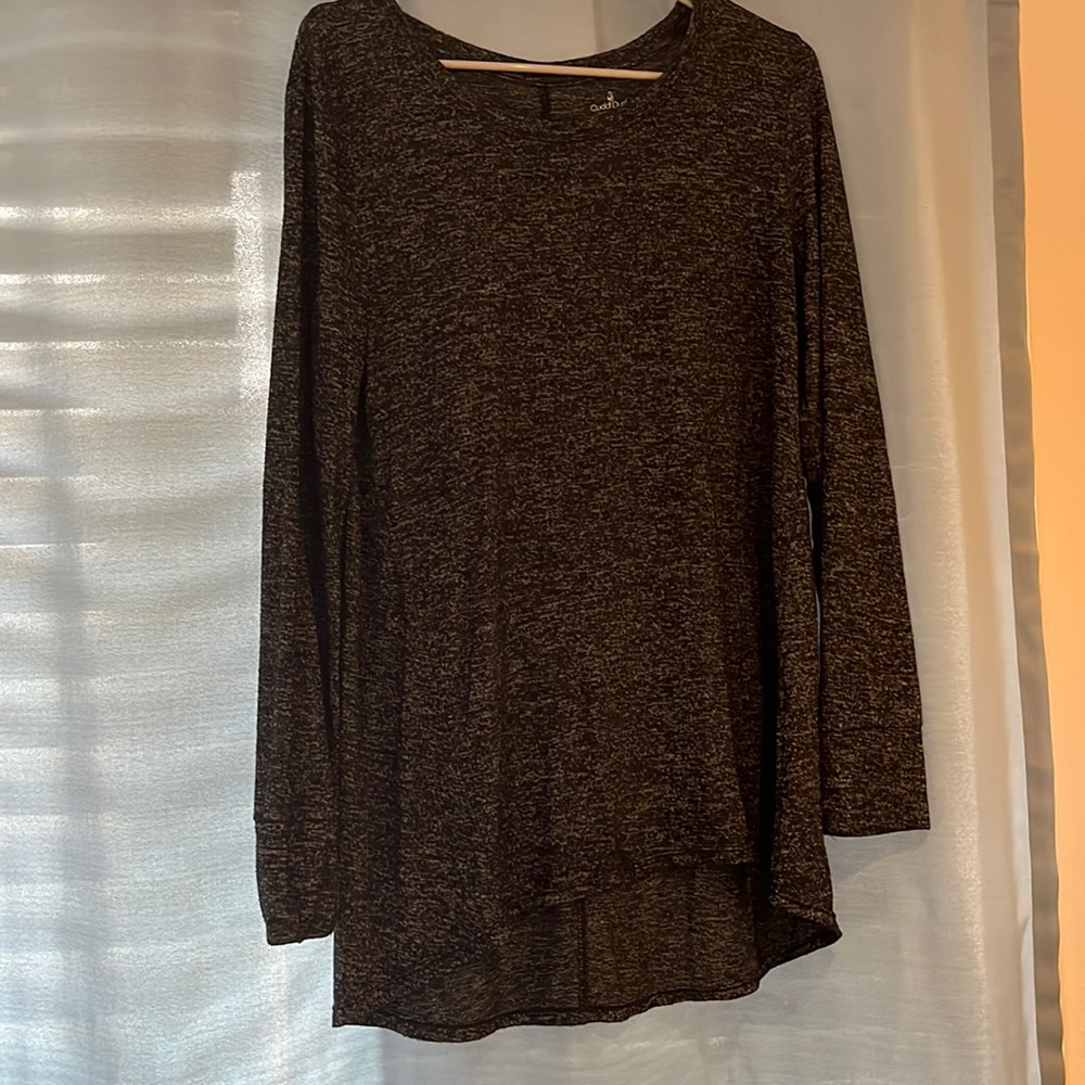 Long sleeve black heather